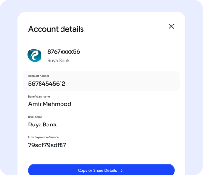 Get the account details and start transacting